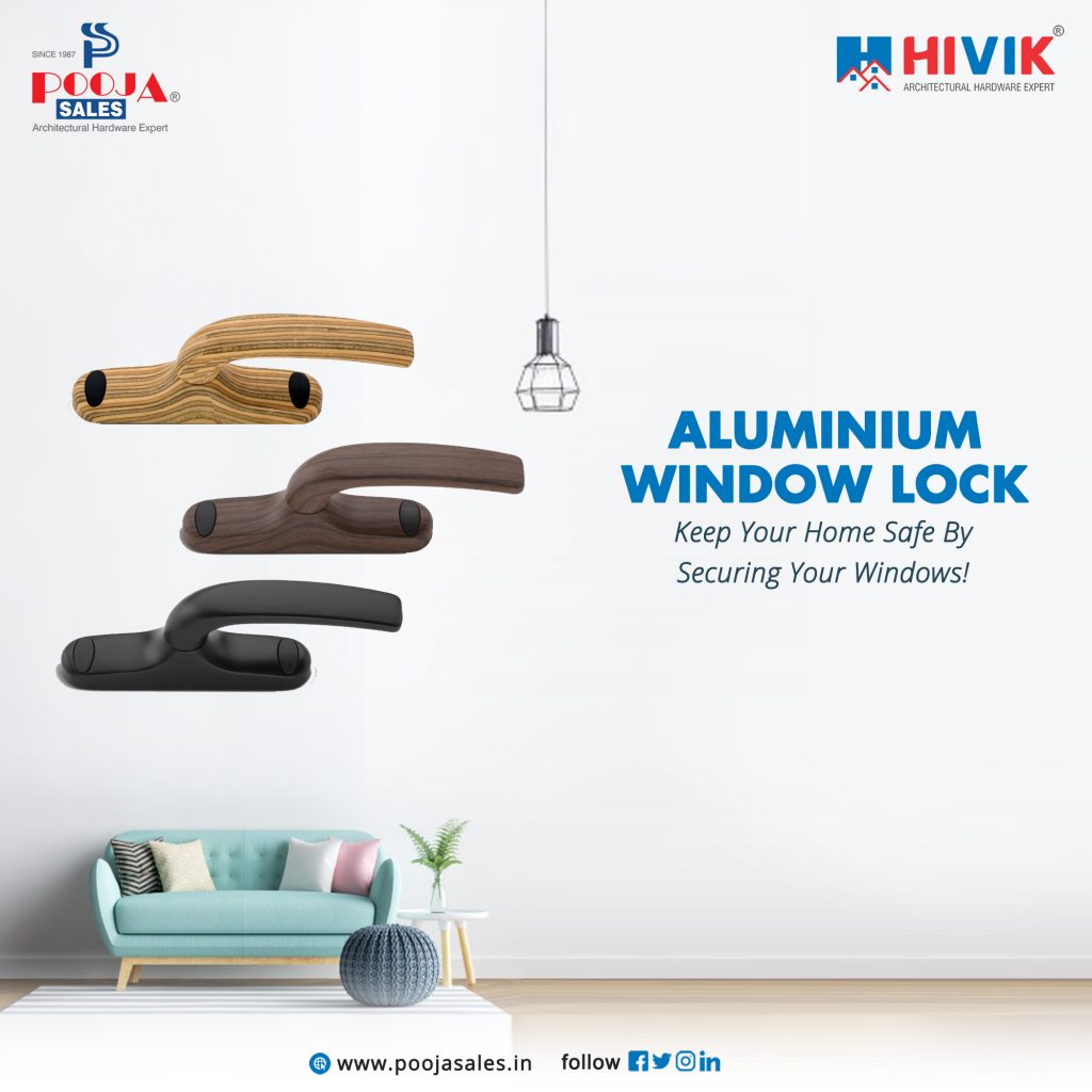 Aluminium window lock